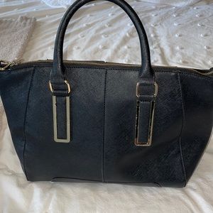 Aldo black and gold purse